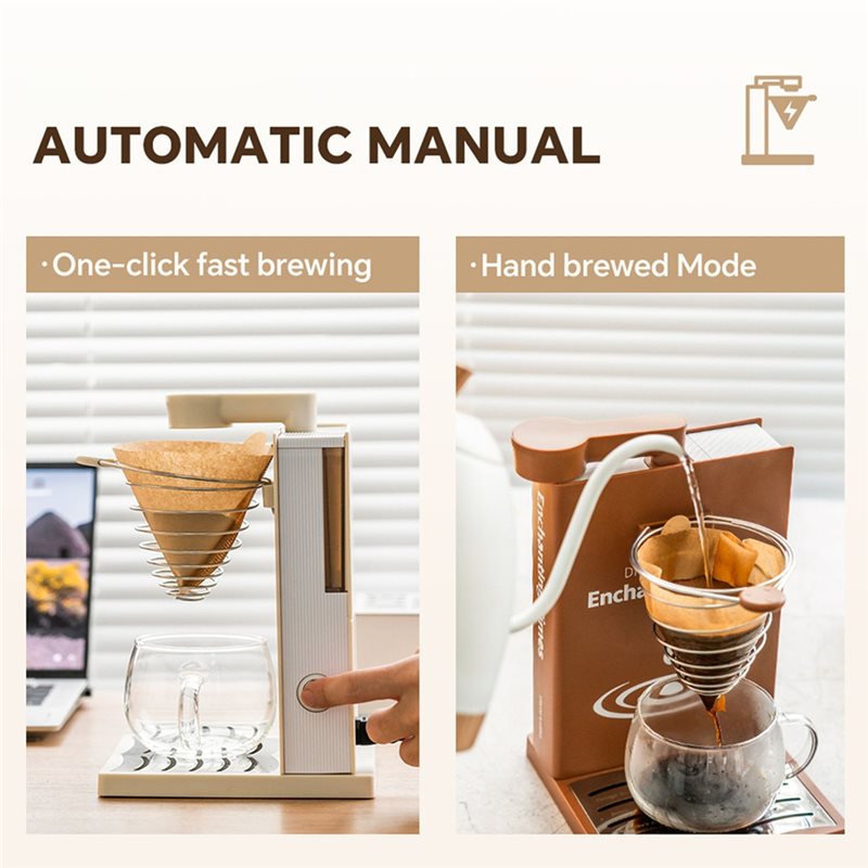 Coffee Tea Machine For Home - ABVI-Portable Foldable Electric Pour Over Coffee
