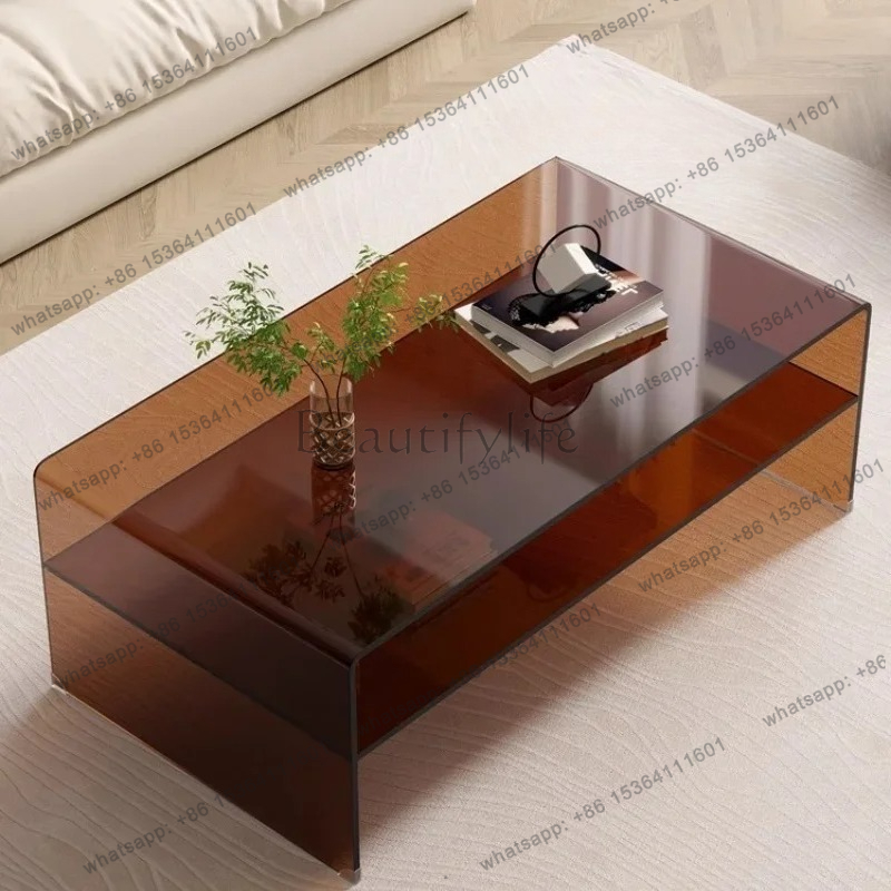 Coffee Tea Room - Acrylic coffee table simple living room