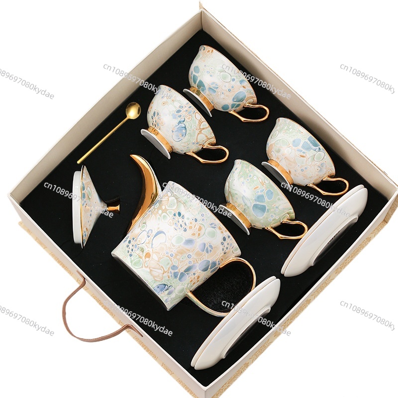 Coffee Tea Gift - Coffee cup ceramic kettle flower teapot