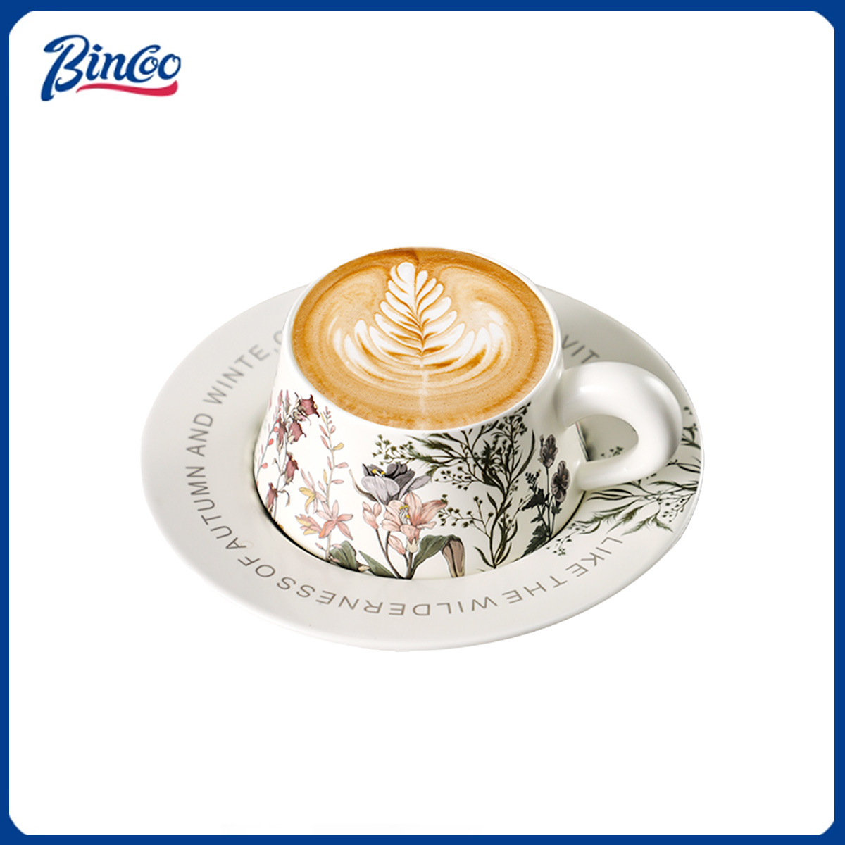 Coffee Tea Latte - BINCOO 260ml Ceramic Coffee Cup with