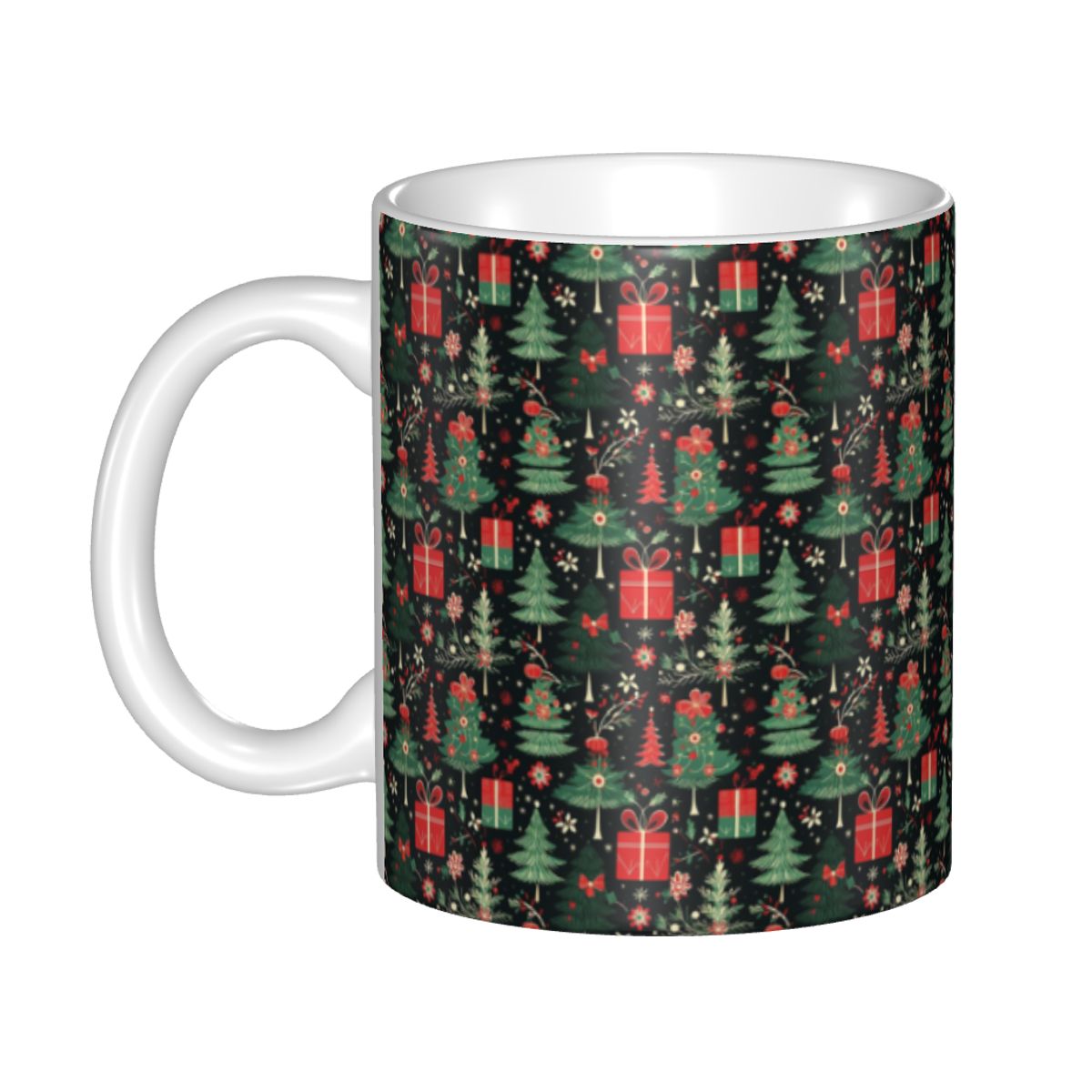 Coffee Tea Festival - Personalized Merry Christmas Festive Mugs DIY