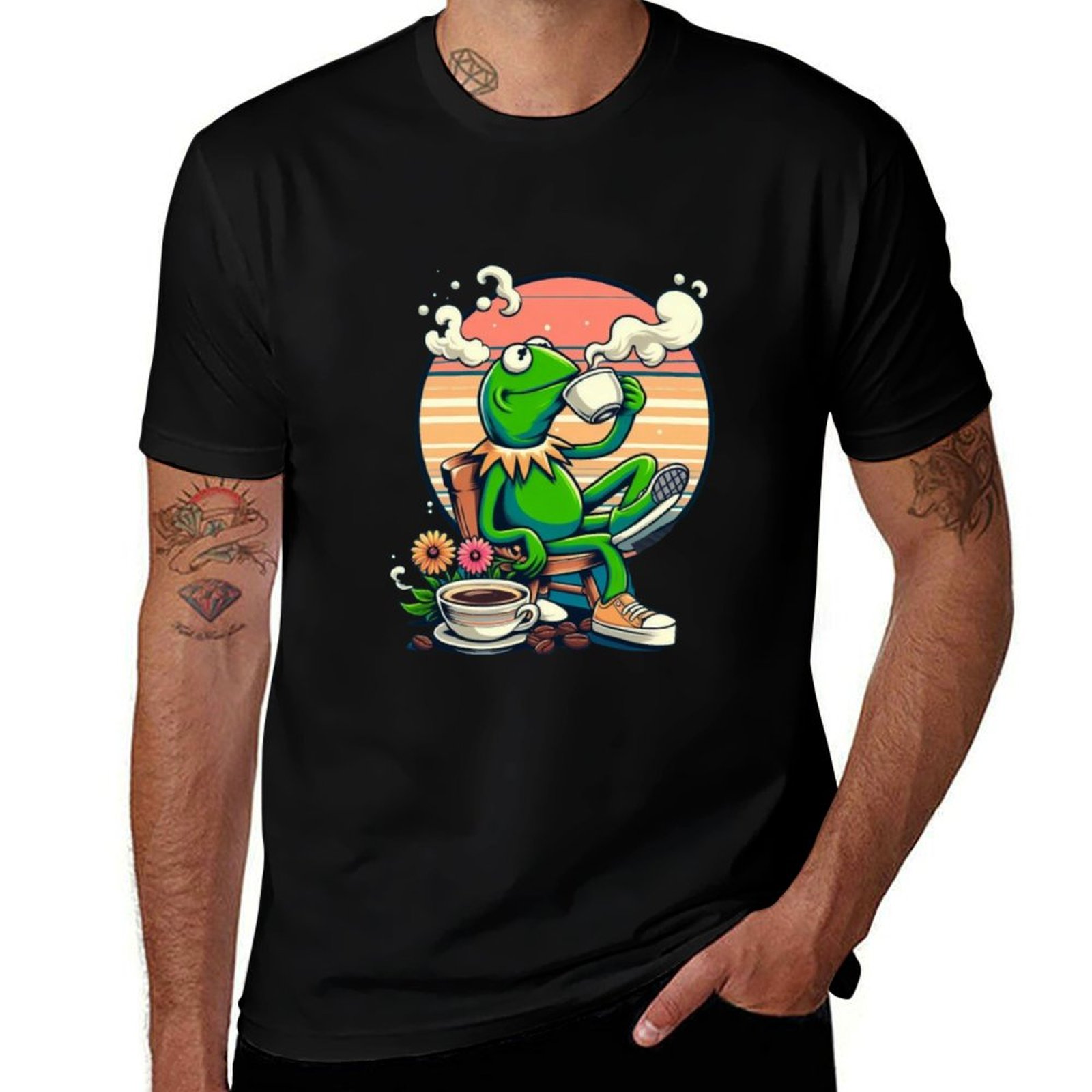 Kermit Sipping Tea gif. Funny  - Coffee Tea Festival review and price