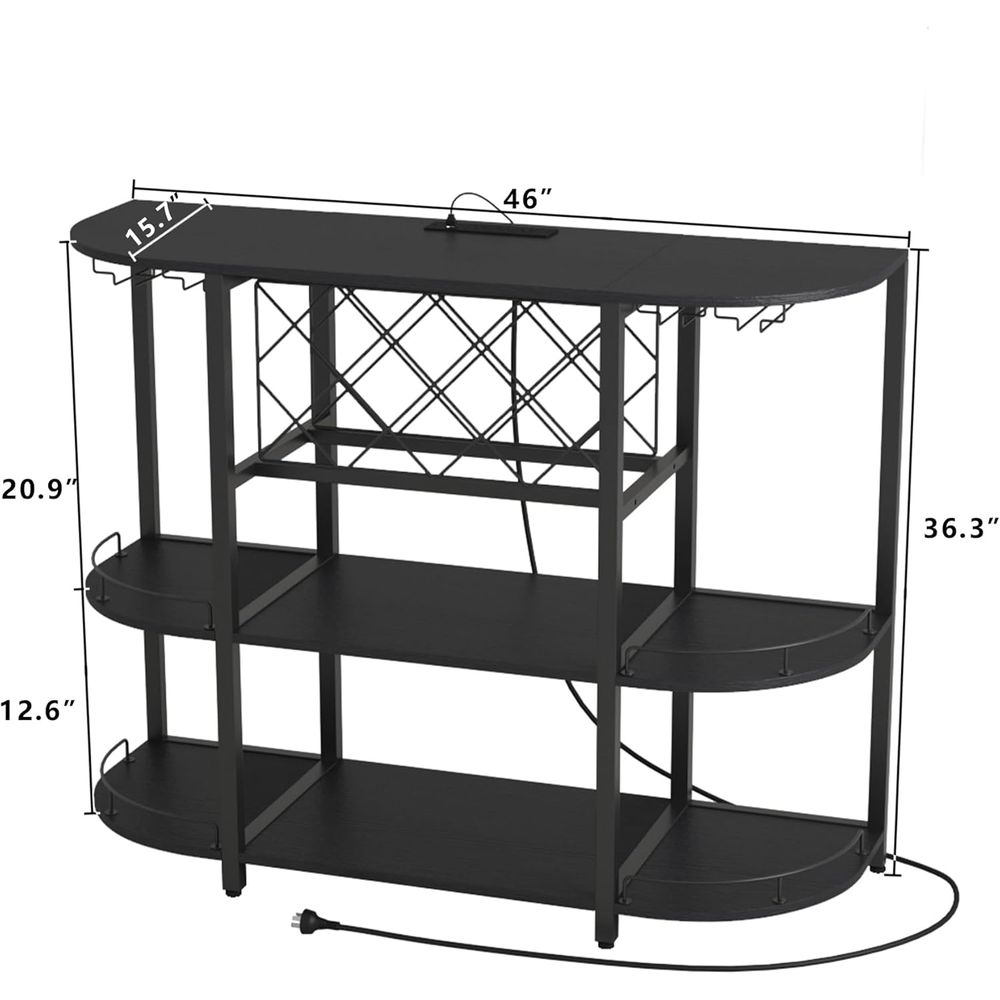 Black 3-Tier Coffee Table with - Coffee & Tea Garden Lincoln Menu review and price