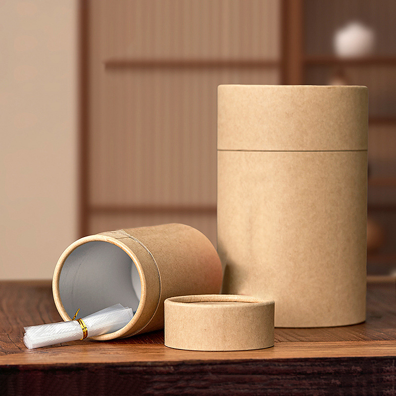 1PCS New Kraft Paperboard Tube - Coffee Tea Gift review and price