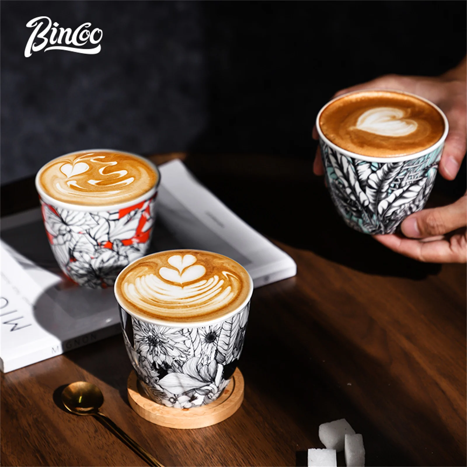 BINCOO Ceramic Coffee Cup Crea - Coffee Tea Latte review and price