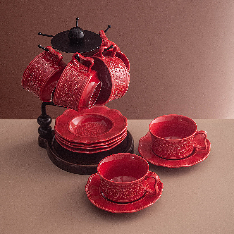 Retro festive coffee cup and s - Coffee Tea Festival review and price