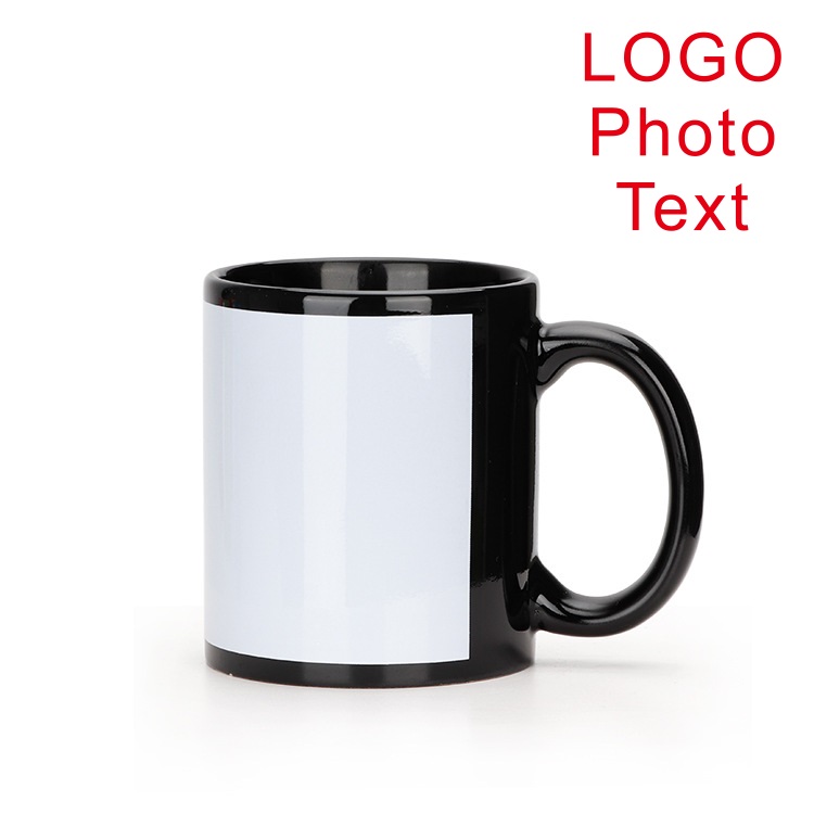 Black Cup DIY LOGO Ceramic 350 - Coffee Tea Picture review and price