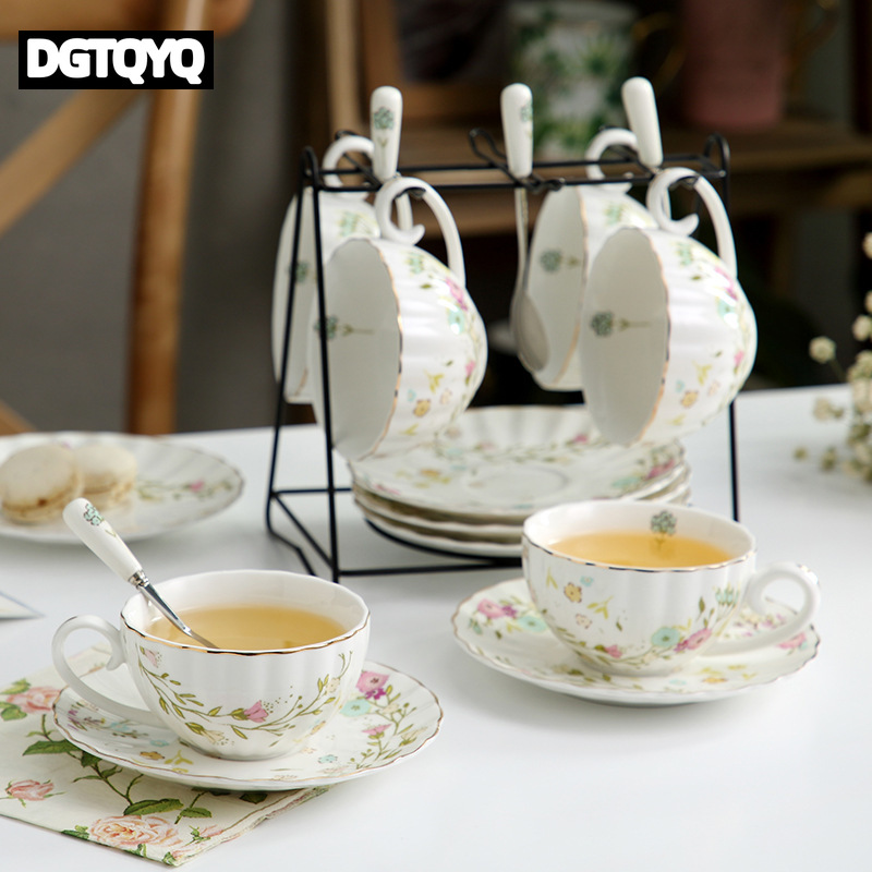 2Pcs Vintage Floral Ceramic Co - Coffee Tea Latte review and price