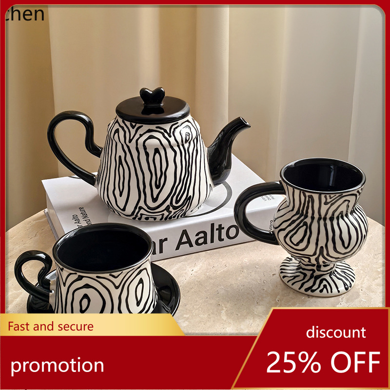 Hxl hand-painted tree ring cof - Coffee Tea Set review and price