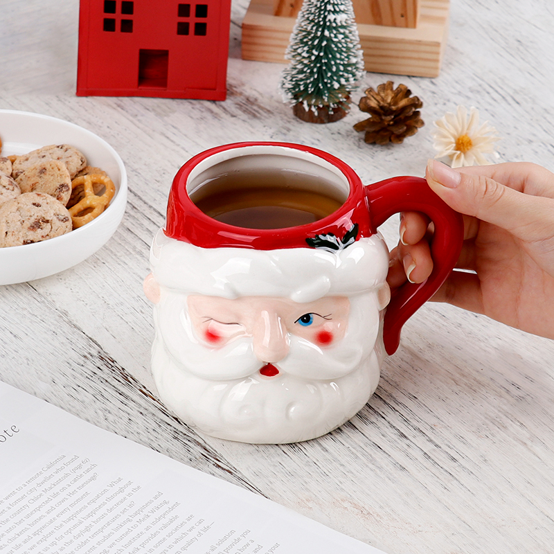 Christmas 3D Santa Ceramic Mug - Coffee Tea Festival review and price