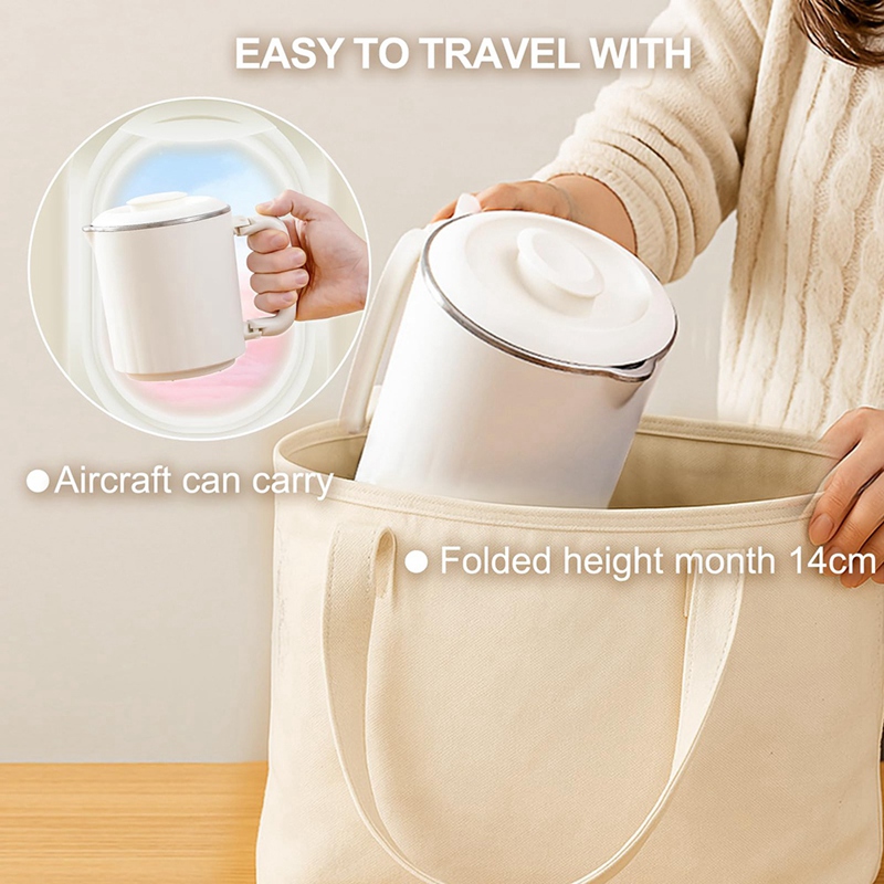 Travel Foldable Electric Kettl - Coffee Tea Hot review and price