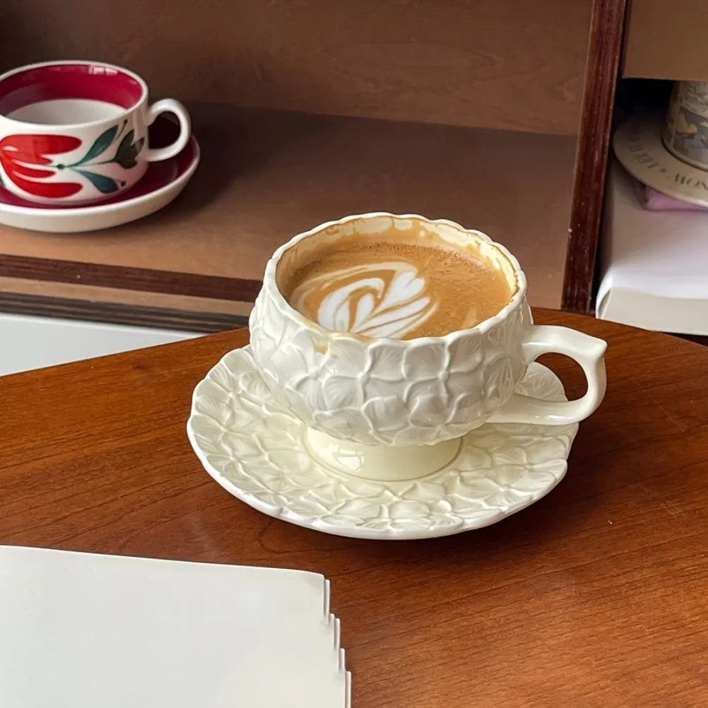 French Cream Relief Coffee Cup - Coffee Tea Gift review and price