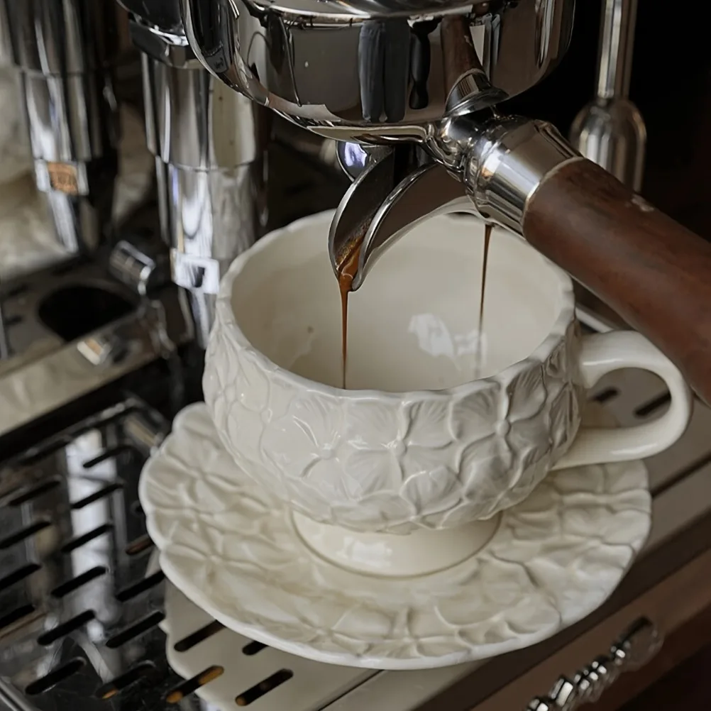 French Cream Relief Coffee Cup - Coffee Tea Gift review and price
