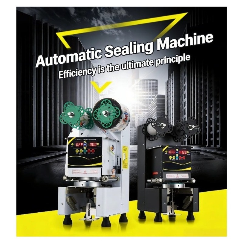 Automatic Plastic Cup Sealing  - Coffee Tea Shop review and price