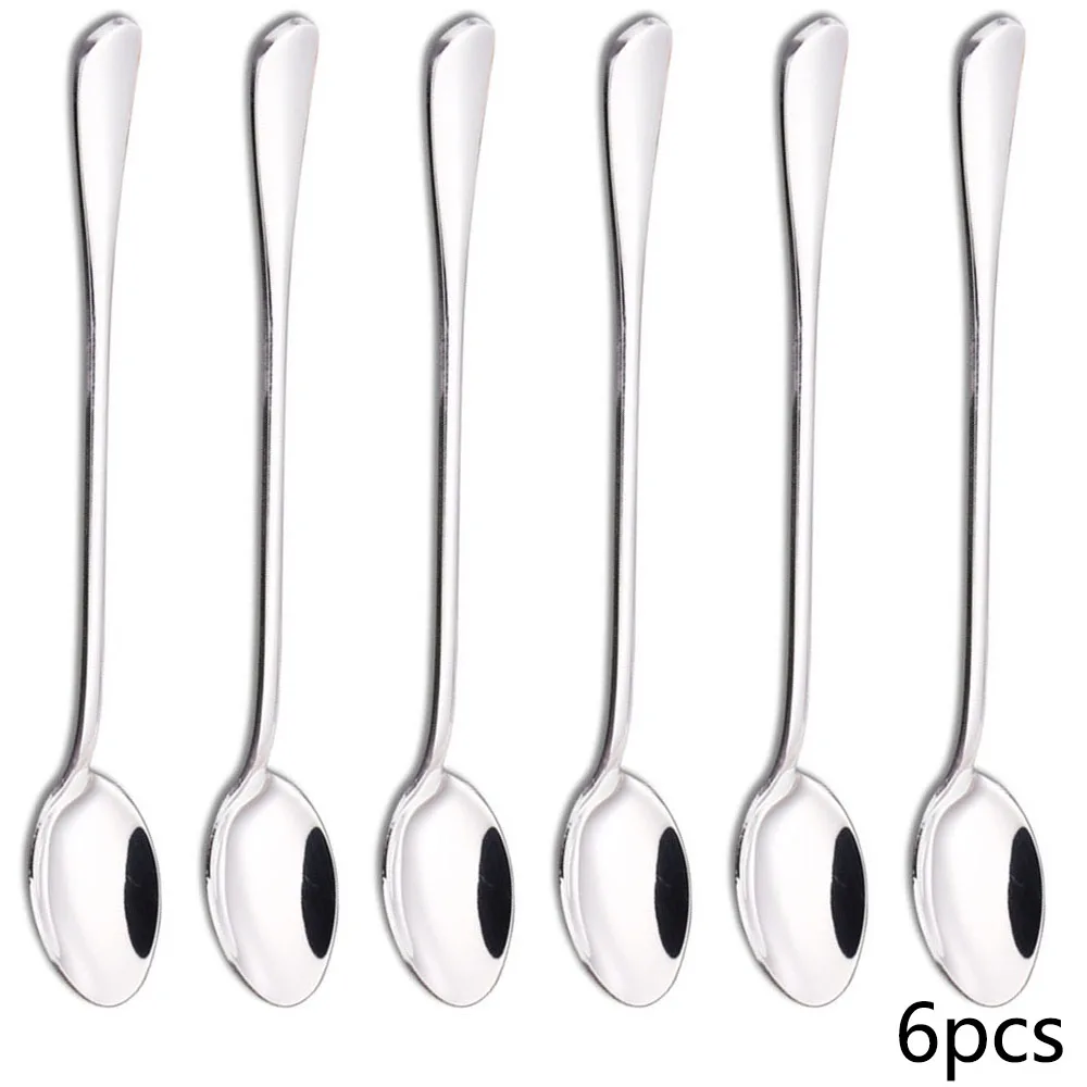 6PCS 20cm Long-handled spoon,  - Coffee & Tea Garden Lincoln Menu review and price