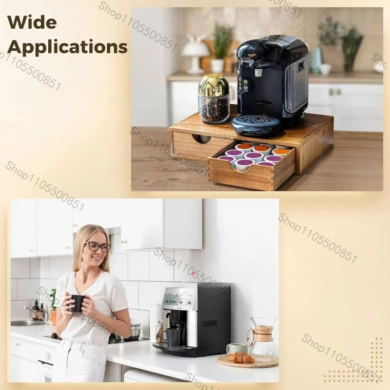 Wooden drawer Coffee storage b - Tea Coffee Set Up review and price