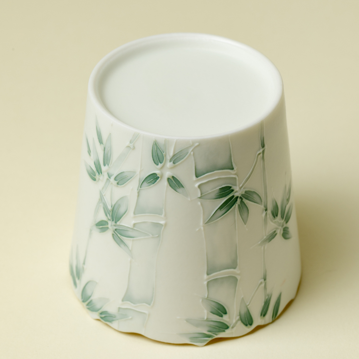 Hand Painted Light Green Bambo - Coffee Tea Room review and price