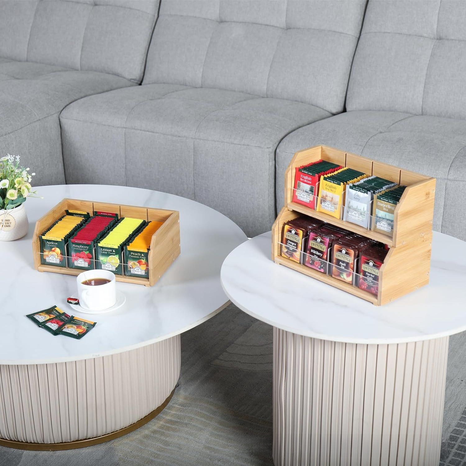 Bamboo Tea Bag Storage Box Thr - Coffee Tea Room review and price