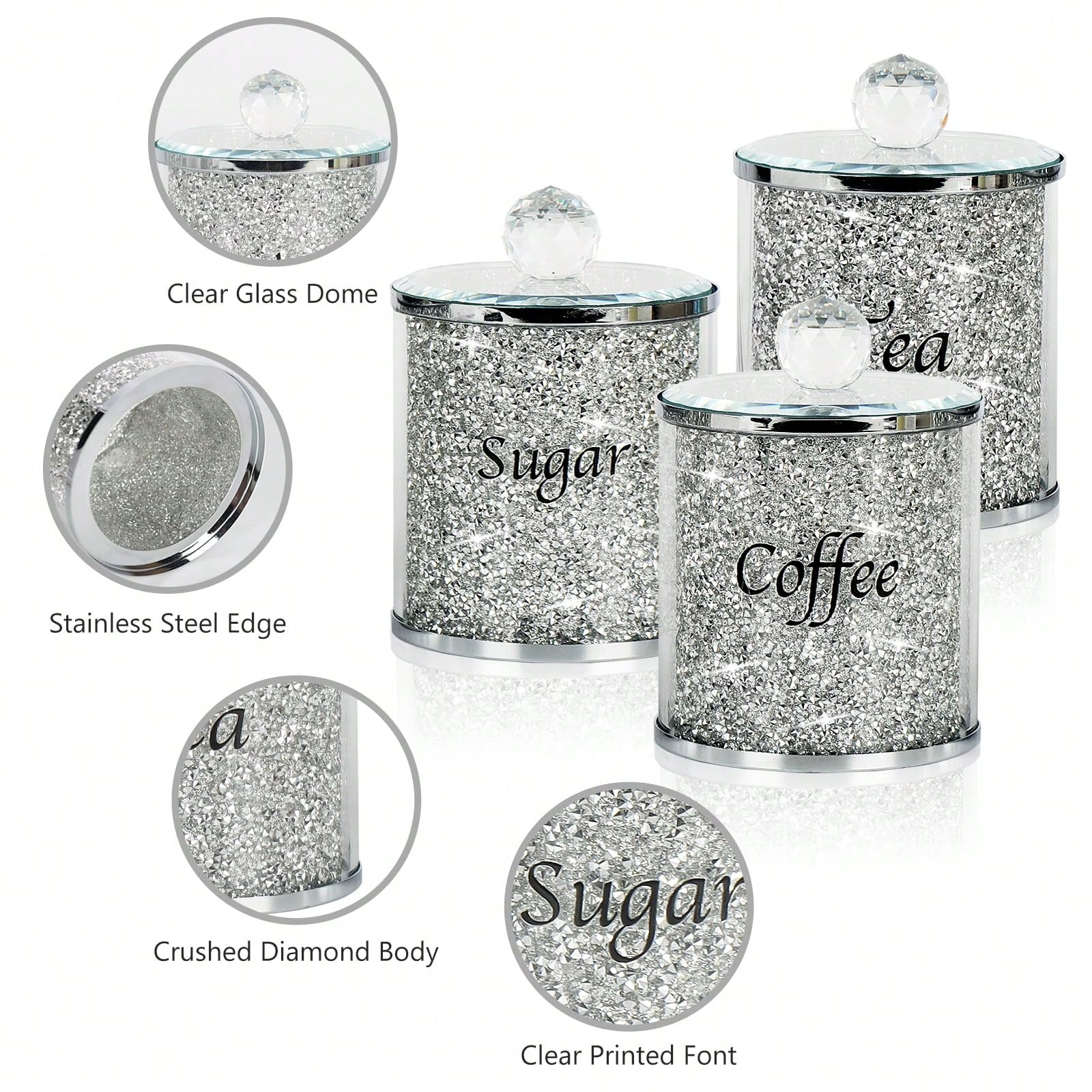 Coffee Sugar Tea Canister Set  - Coffee Tea Gift review and price