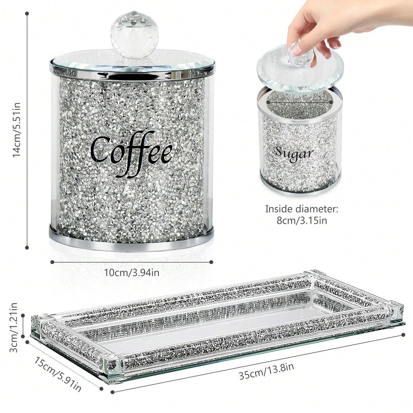 Coffee Sugar Tea Canister Set  - Coffee Tea Gift review and price
