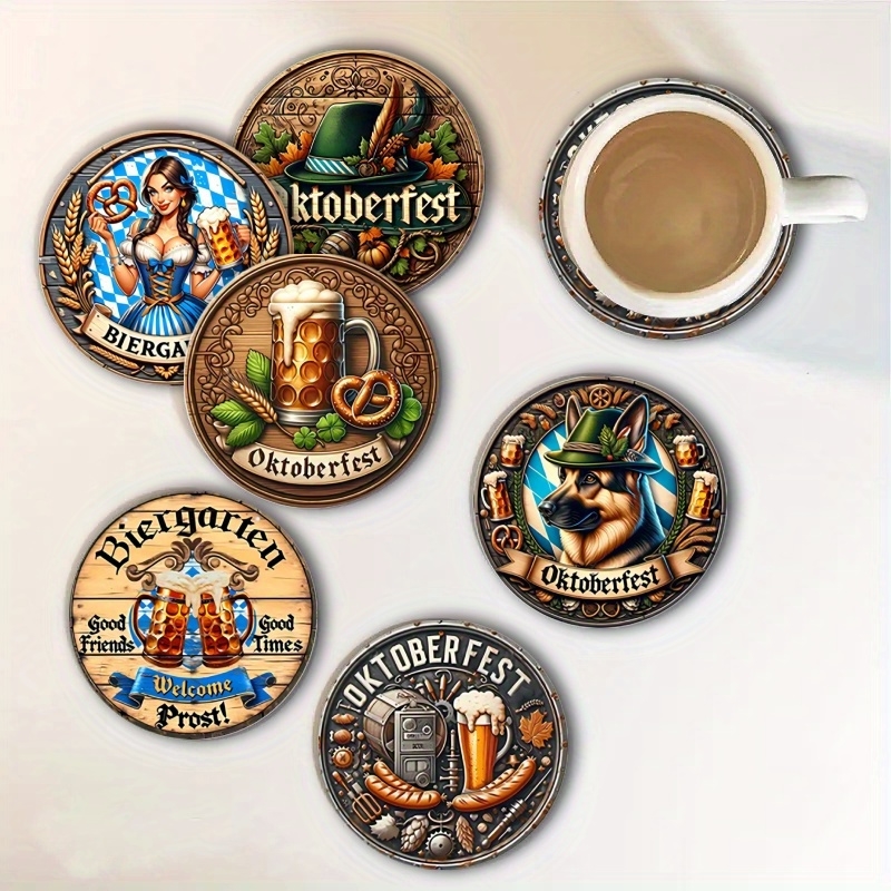 6pcs 4in Wooden Vintage Beer F - Coffee Tea Festival review and price