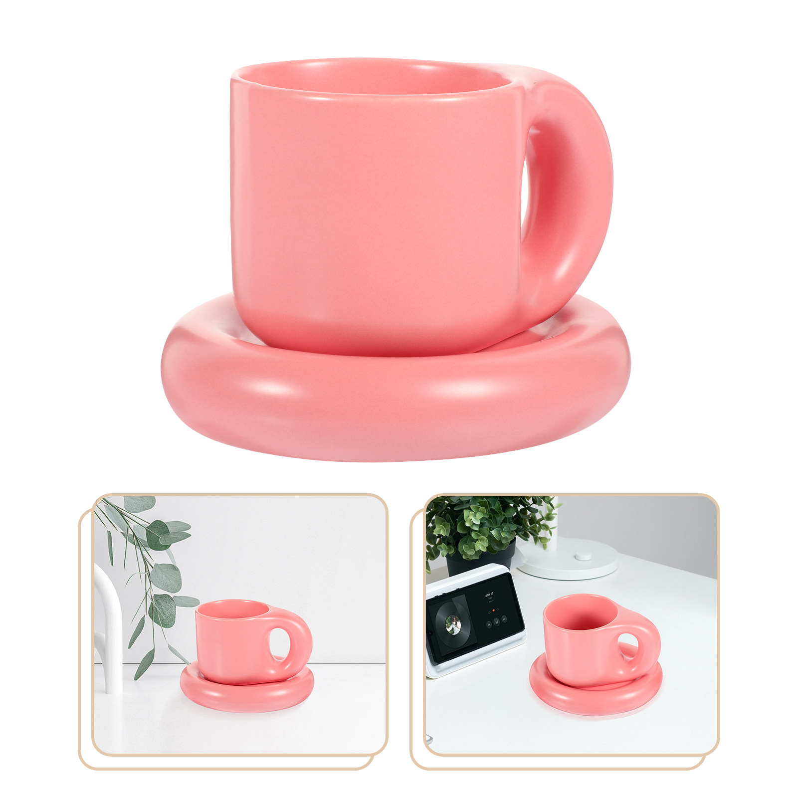 Ceramic Coffee Cup Set with Sa - Coffee Tea Hot review and price