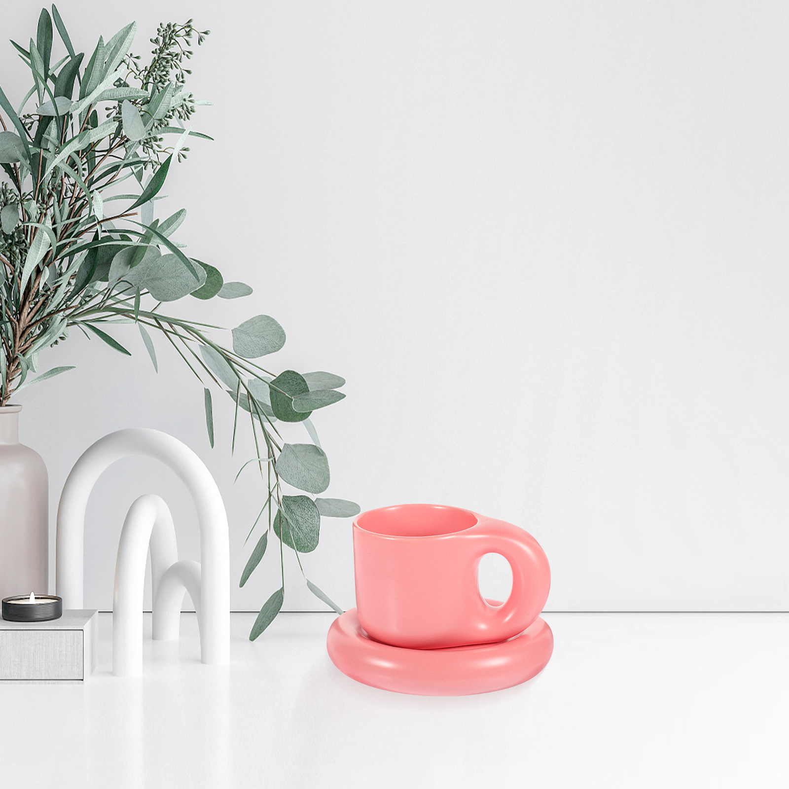 Ceramic Coffee Cup Set with Sa - Coffee Tea Hot review and price