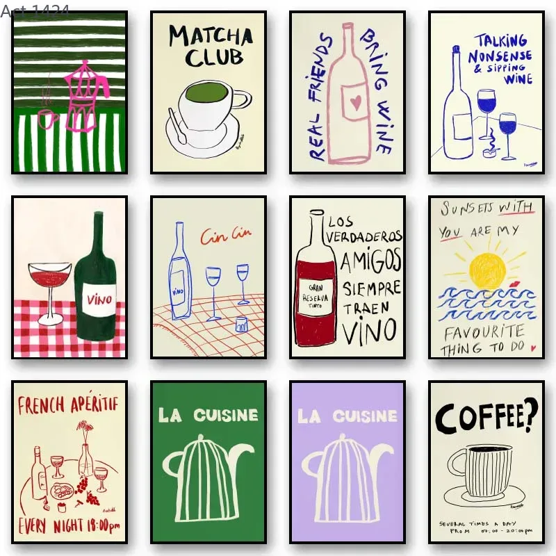 (1pc frameless)Minimalist Colo - Coffee Tea Picture review and price