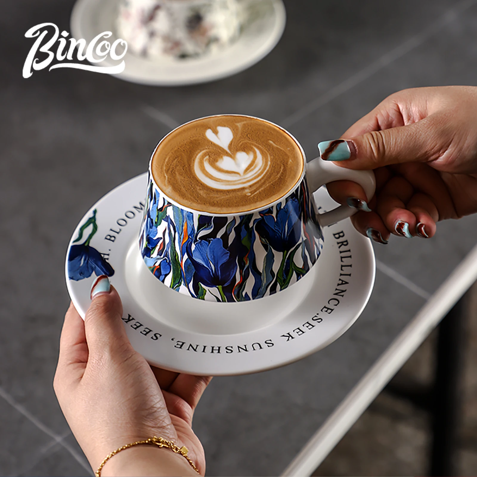 BINCOO 260ml Ceramic Coffee Cu - Coffee Tea Latte review and price