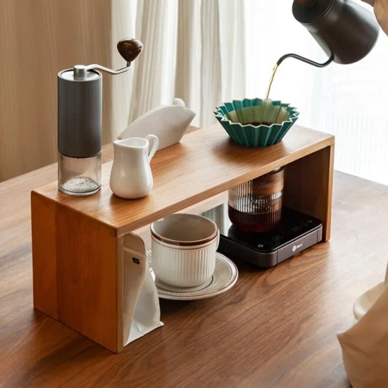Solid Wood Coffee Drip Station - Tea Coffee Set Up review and price