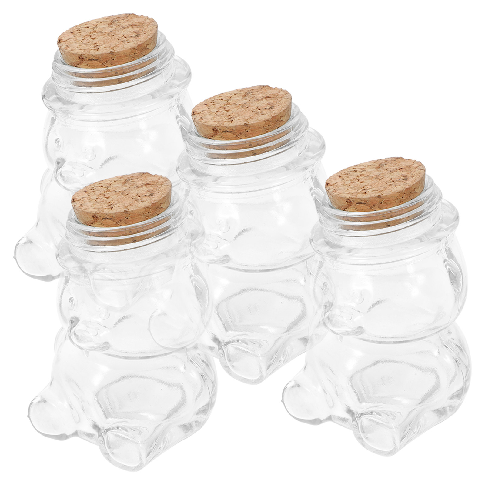 4Pcs Glass Candy Jar Set Trans - Coffee Tea Set review and price