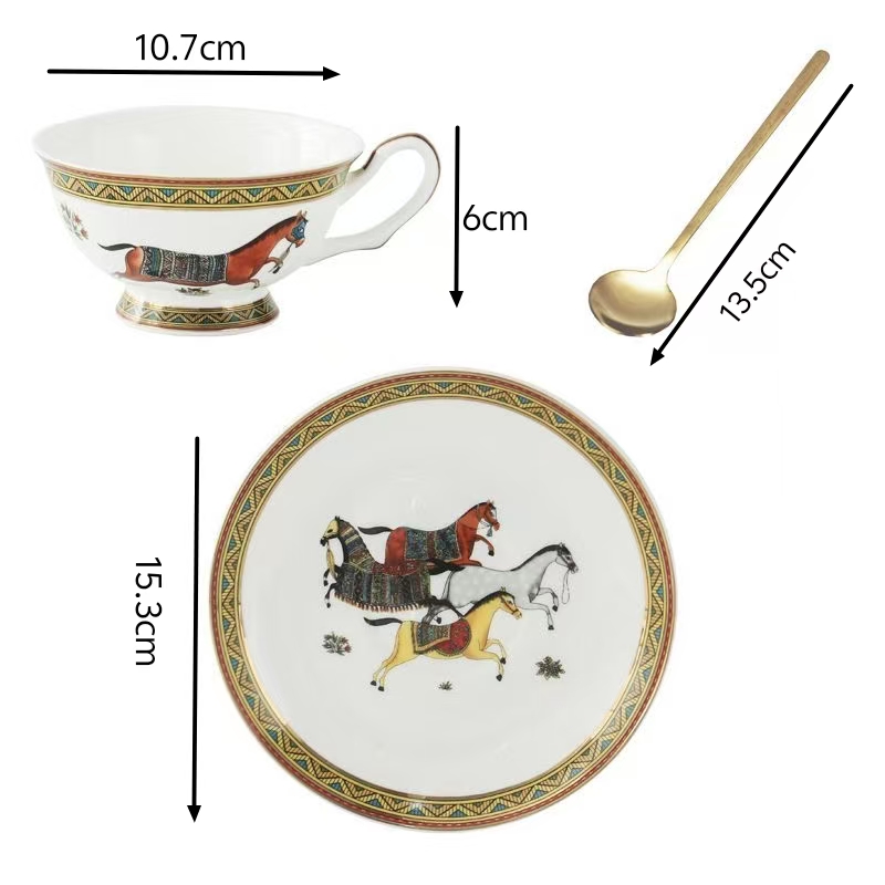 Porcelain Tea Cup and Saucer S - Coffee Tea Gift review and price