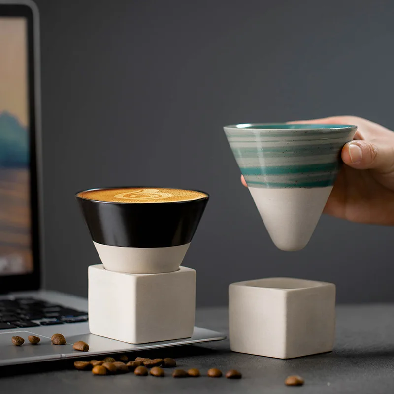 1pc Retro Japanese Triangular  - Coffee Tea Latte review and price