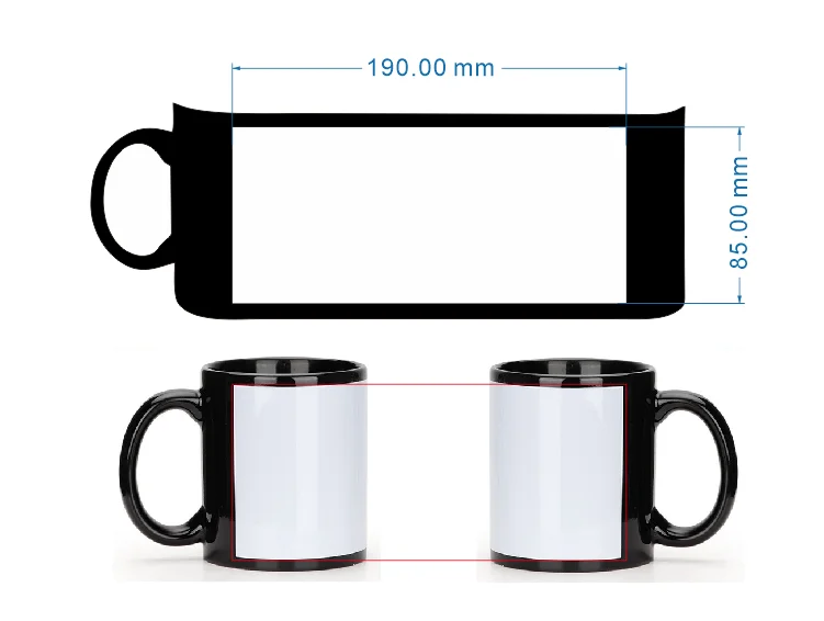 Black Cup DIY Logo Ceramic Mug - Coffee Tea Picture review and price