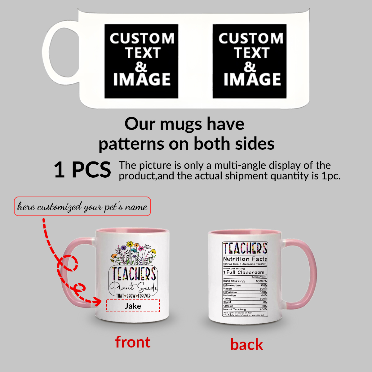 1pc Customize Name Personalise - Coffee Tea Gift review and price