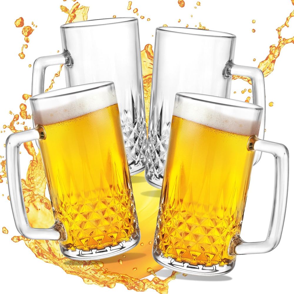 20 oz Heavy Glass Mugs Set of  - Coffee Tea Gift review and price